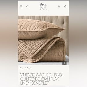 RH Coverlet King- color wheat